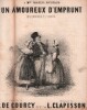 Partition de la chanson : Amoureux d'emprunt (Un) A Mme Charles Ponchard, chansonnette Villageoise, accompagnement de guitare par A. Meissonnier Album ...