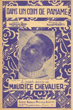 Partition de la chanson : Dans un coin de Paname . Chevalier Maurice - Moretti Raoul - Bataille Henri,Vinci Charles