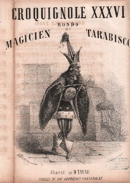 Partition de la chanson : Rondo du magicien Tarabisco Croquignole XXXVI . Tayau Mr. - L'Epine Ernest - Desforges et Gastineau M.M.