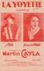 Partition de la chanson : Yoyette (La) Publicit&eacute; &agrave; l'int&eacute;rieur des &eacute;ditions Phonographiques R&eacute;gionales et Artistiques Martin Cayla " Le soleil " la ...