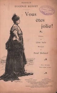 Partition de la chanson : Vous êtes jolies ! Poésie