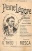 Partition de la chanson : Peine légère        Théâtre des Ambassadeurs. Rosca - Rosca - Théo G.