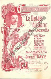 Partition de la chanson : Dette du sang (La)