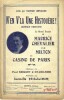 Partition de la chanson : N'en v'la une histouère !     Papier jauni, tampon prix  Chanson bretonne Casino de Paris. Chevalier Maurice - Hillier Louis ...