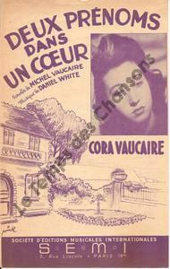 Partition de la chanson : Deux prénoms dans un coeur