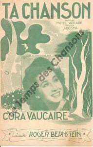 Partition de la chanson : Ta chanson