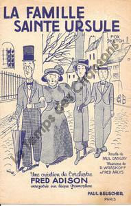Partition de la chanson : Famille sainte Ursule (La)