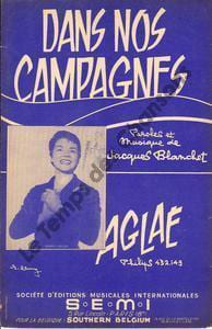 Partition de la chanson : Dans nos campagnes        