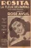 Partition de la chanson : Rosita  La fleur des Pampas      . Avril Rose - Bravo Ricardo - Vincy Raymond