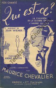 Partition de la chanson : Qui est-ce ? Farandoles