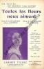 Partition de la chanson : Toutes les fleurs nous aiment        . Vildez Carmen - De Buxeuil René,Gardoni Fredo - De Buxeuil René,Charmeroy Maurice
