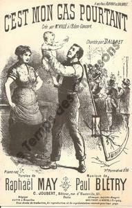 Partition de la chanson : C'est mon gas pourtant Chanson dramatique Eden Concert. Dalbret,Villé - - Blétry Paul - May Raphaël