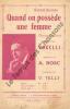 Partition de la chanson : Quand on possède une femme        . Vorelli - Bosc Auguste - Telly Vincent