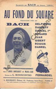 Partition de la chanson : Au fond du square Chansonnette