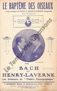 Partition de la chanson : Baptême des oiseaux (Le) Scène Comique
