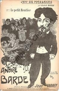 Partition de la chanson : Petit rentier (Le) Poésie . Barde André - - Barde André