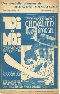 Partition de la chanson : Toi et moi