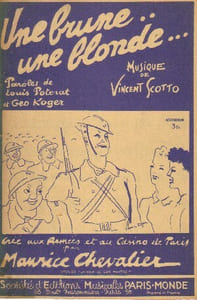 Partition de la chanson : Brune une blonde (Une) Casino de Paris
