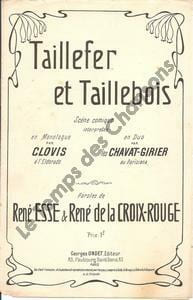 Partition de la chanson : Taillefer et taillebois Duo comique Eldorado,Parisiana