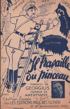 Partition de la chanson : Il travaille du pinceau . Georgius - Ackermans Hippolyte - Georgius