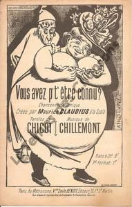 Partition de la chanson : Vous avez p't'être connu ? Chanson comique Scala