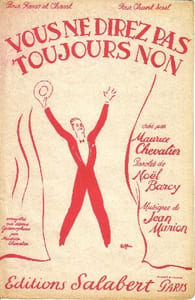 Partition de la chanson : Vous ne direz pas toujours non