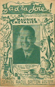 Partition de la chanson : Y'a d'la joie !      Homme du jour (L')  