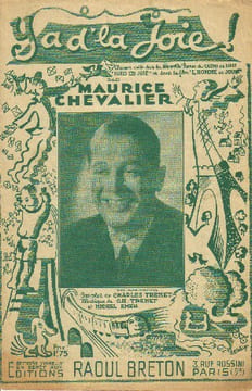 Partition de la chanson : Y'a d'la joie ! Homme du jour (L') . Chevalier Maurice - Emer Michel,Trenet Charles - Trenet Charles