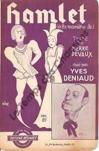 Partition de la chanson : Hamlet Duo comique