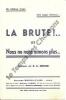 Partition de la chanson : Brute !... (La)  Nous ne nous aimons plus...     Poème . Derossi R.A. -  - Derossi