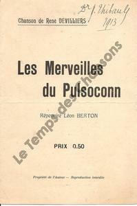 Partition de la chanson : Merveilles du Pulsoconn (Les)