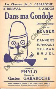 Partition de la chanson : Dans ma gondole Chanson comique Eldorado