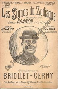 Partition de la chanson : Signes du zodiaque (Les) Chansonnette Eldorado. Dranem - Gerny - Briollet