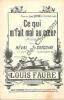 Partition de la chanson : Ce qui m'fait mal au coeur       Monologue Scala,Folies Bergères de Lyon. Grégoire,Réval -  - Faure Louis