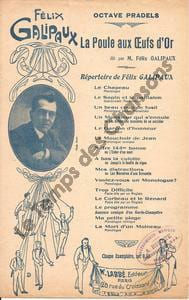 Partition de la chanson : Poule aux oeufs d'Or (La) "Dite par un Anglais" Fable