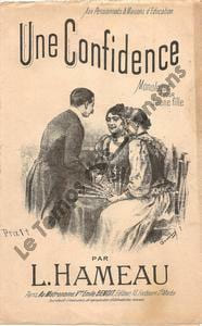 Partition de la chanson : Confidence (Une) Monologue pour jeune fille