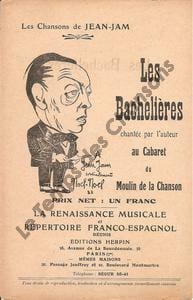 Partition de la chanson : Bachelières (Les) Moulin de la chanson