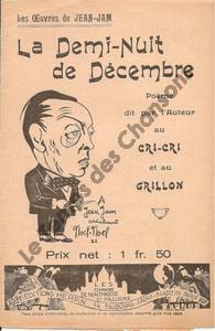 Partition de la chanson : Demi-Nuit de Décembre (La) Parodie de Musset La Nuit de Décembre Parodie Au Cri-Cri,Grillon