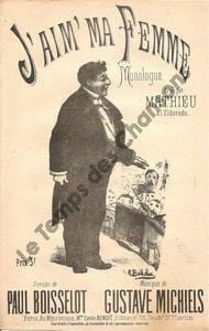 Partition de la chanson : J'aim' ma femme Monologue comique Eldorado