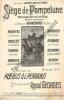 Partition de la chanson : Si&egrave;ge de Pampelune       Sc&egrave;ne Comique Scala. Ransard - Georges Raoul - Pl&eacute;bus,Perrand L.