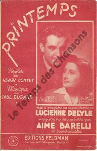 Partition de la chanson : Printemps Annotation musique interieur