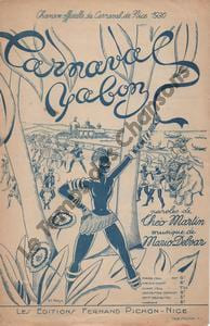 Partition de la chanson : Carnaval, y a bon !  Carnaval au continent Noir      .  - Delvar Mario - Martin Théo