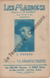 Partition de la chanson : Maisons (Les)