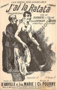 Partition de la chanson : J'ai la ratata Chanson comique Eldorado,Moulin Rouge,Cigale (La)