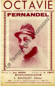 Partition de la chanson : Octavie Chanson comique