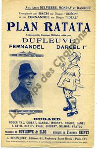 Partition de la chanson : Plan ratata Chanson comique . Fernandel,Darcel - Heintz Fernand - Dufleuve,Elbé