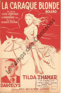 Partition de la chanson : Caraque blonde (La) Tampon