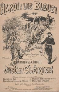 Partition de la chanson : Hardi ! les Bleus !      Episode des Guerres Vendéennes  