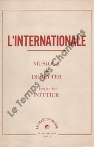 Partition de la chanson : Internationale (L')       Chant Révolutionnaire 