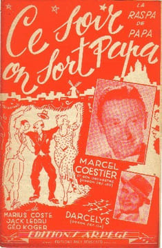 Partition de la chanson : Ce soir on sort papa La raspa de Papa . Coestier Marcel,Darcelys - Ledru Jack,Coste Marius - Koger Géo